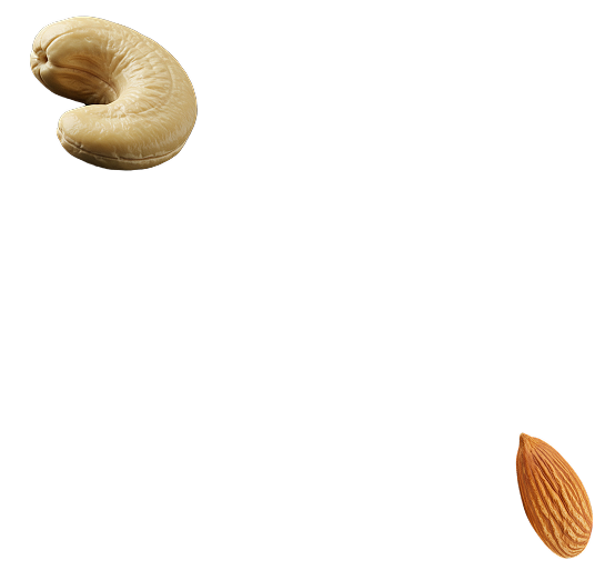 カシューナッツとアーモンド