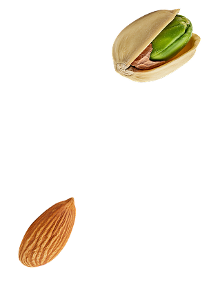 ピスタチオとアーモンド